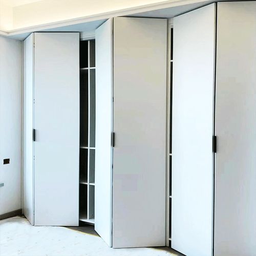 无下轨折叠门储物间门折叠衣柜门pet门板欧松板柜门橱柜自装衣橱