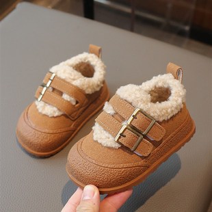 宝宝冬季棉鞋男0一1-3岁婴儿软底学步鞋女宝加绒加厚保暖大棉鞋子