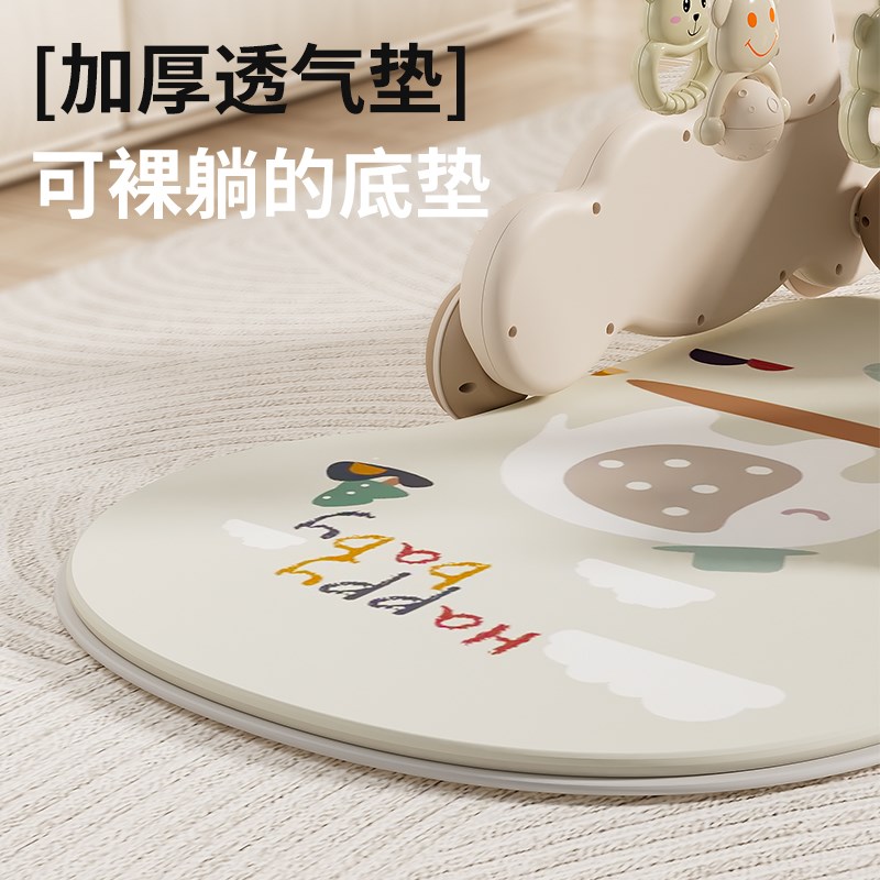 婴儿健身架脚踏钢琴幼儿宝宝躺玩神器着看的玩具儿童脚踢蹬学步车