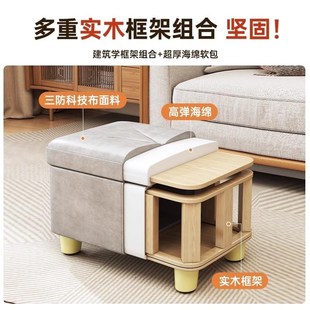 凳家用小凳子收纳箱可坐床尾凳沙发凳长条凳 收纳凳储物凳矮凳换鞋