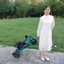 电动三轮车小型家用折叠车单人轻便锂电代步三轮车