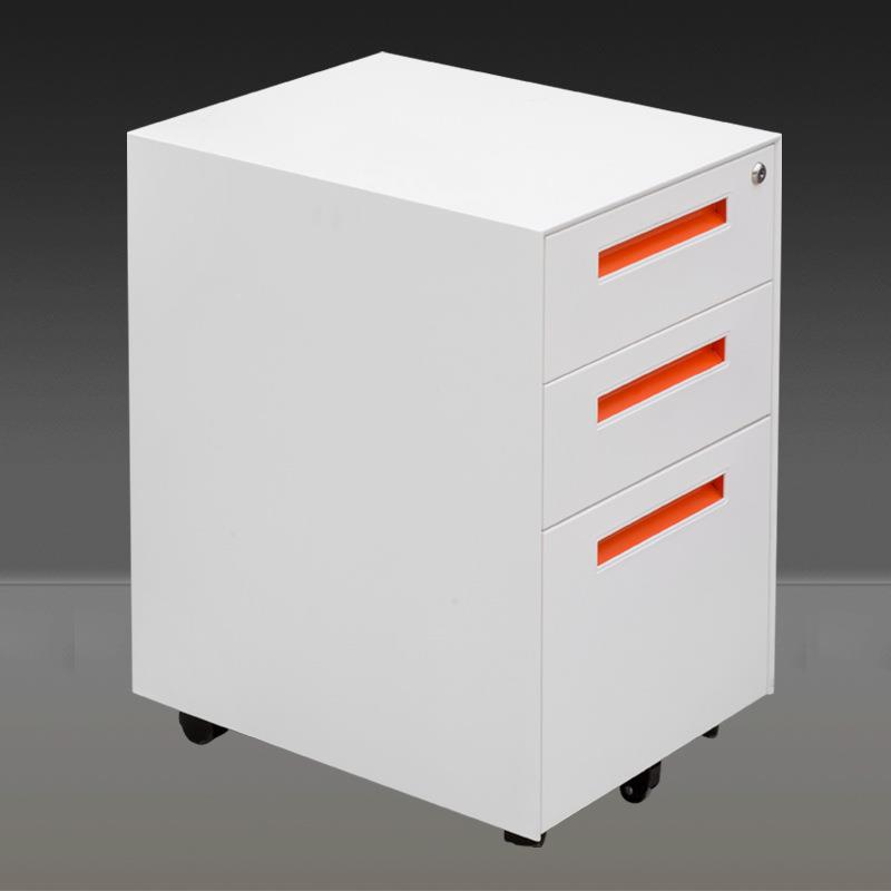 活抽动柜矮柜件柜带锁储物柜活动矮柜钢制活动文柜式资料柜屉活动