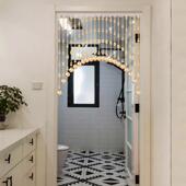 CSE水晶珠帘关新款 门帘帘隔断葫芦饰客厅玄卫生间卧室帘子吊免打