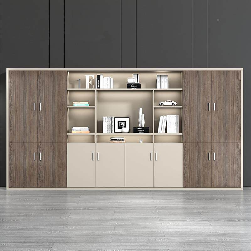 办ZG-64630公家具文件柜质代高柜木老板办室书柜简约现资料公柜背