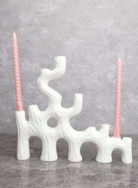 现简约树枝17549烛台代装室饰品样房板卧客厅餐厅茶几书房家居玄