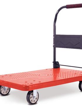 平板033102车推车静音拉货转拖物流折叠搬运用工具车仓库周配手送