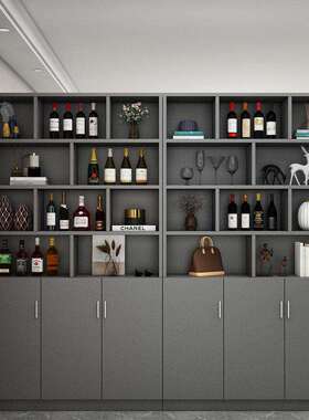 简约现用代全HSM实木玄关家二合一屏柜风隔断客厅遮挡柜置酒物柜