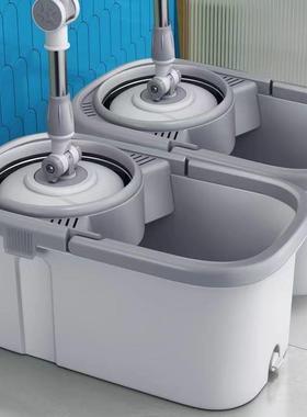 加加厚家用旋转干两33993用湿免手洗平板拖大把拖桶懒人拖地一拖