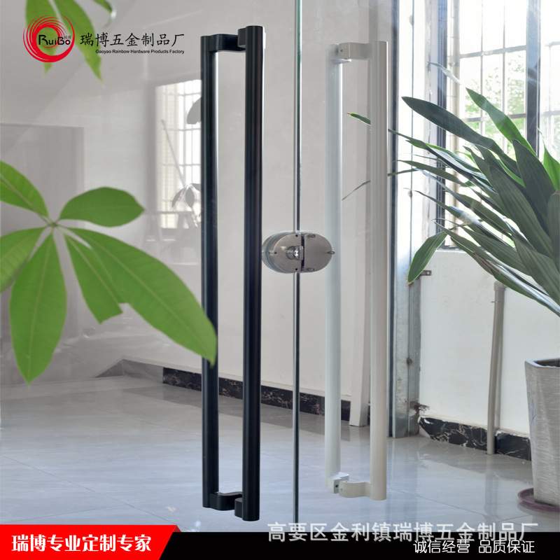 玻璃门把手拉手中式不锈钢中式大门商铺场圆形现代简约推拉门拉手