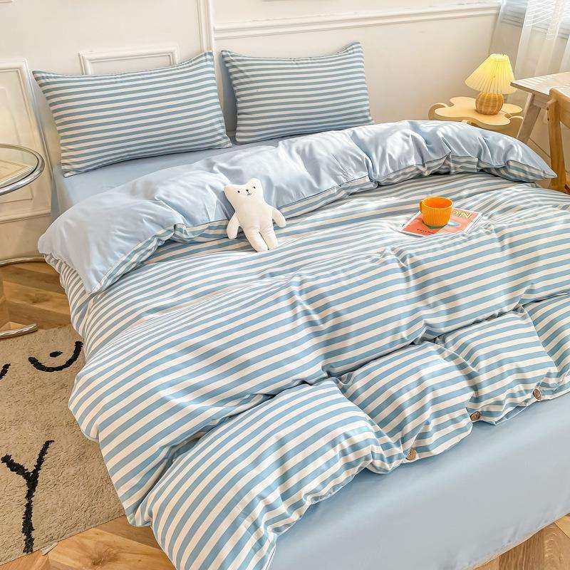 系KSN洗条棉床单四件套简约格被水套宿舍床上三件套南日通床品,畜牧/养殖物资,特种养殖设备,淘宝优惠券,粉丝福利购,淘宝优惠卷