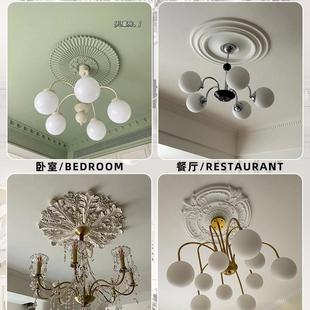 u穹顶棚顶 饰线式 P灯盘圆形顶欧式 仿石法F96HT988膏灯座吊天花板装