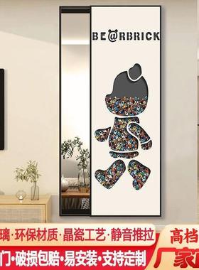 玄装饰画pxx6HH7T隐形全身镜推拉隐藏镜式子卧室试衣镜挂墙关画壁