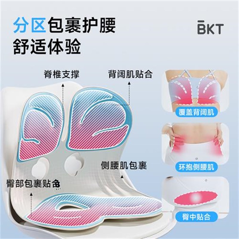 人体工学椅子护腰坐垫靠垫办公椅工程学座椅电竞腰托腰垫电脑