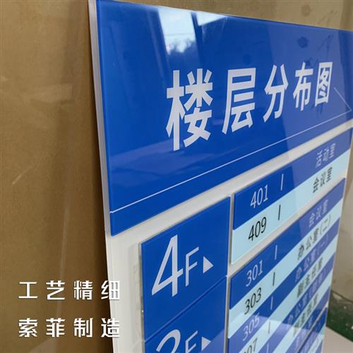 新款新款压克力楼层索引牌磁吸可更换指示牌导视牌水牌科室牌门牌