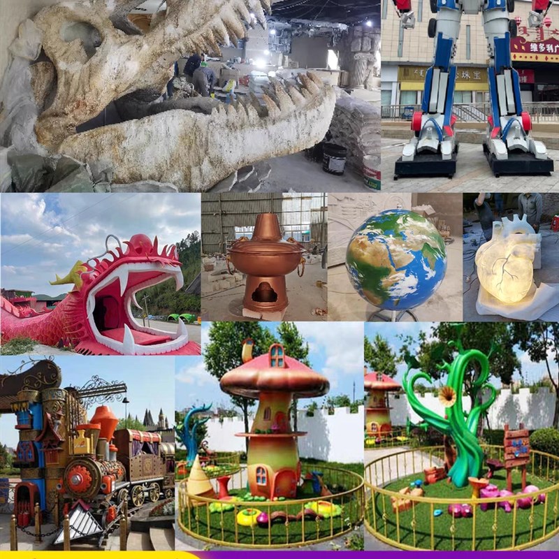 现货速发大型泡沫雕塑婚庆舞台道具展会假山商场景观美陈模型