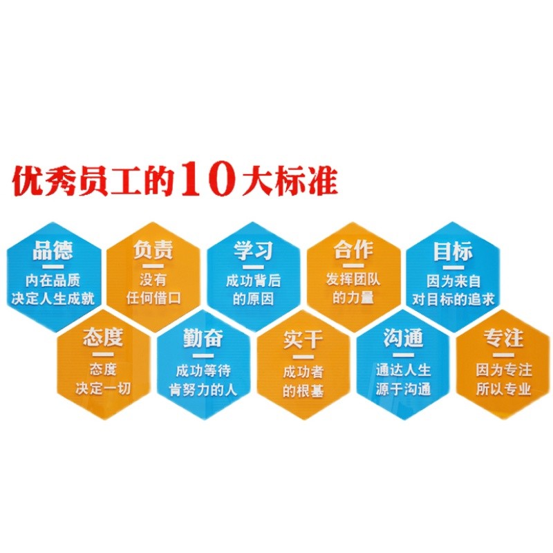 工厂生产车间标语墙贴画办公室装饰企业文化公司励志宣传服务理念