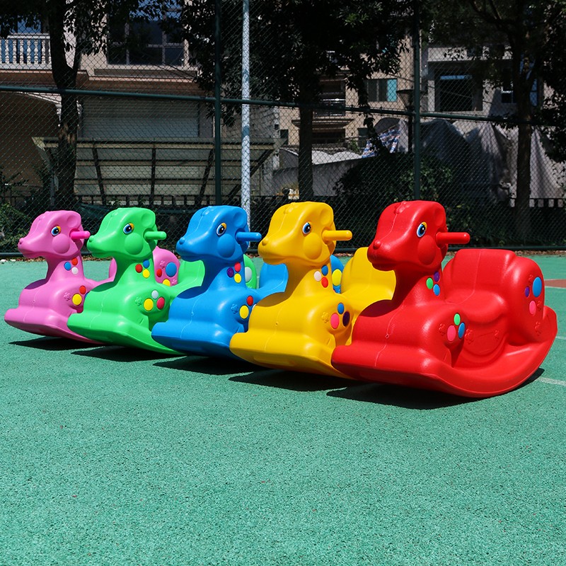 幼儿园小木马儿童摇摇马防摔塑料摇木马防侧翻婴幼儿宝宝户外玩具