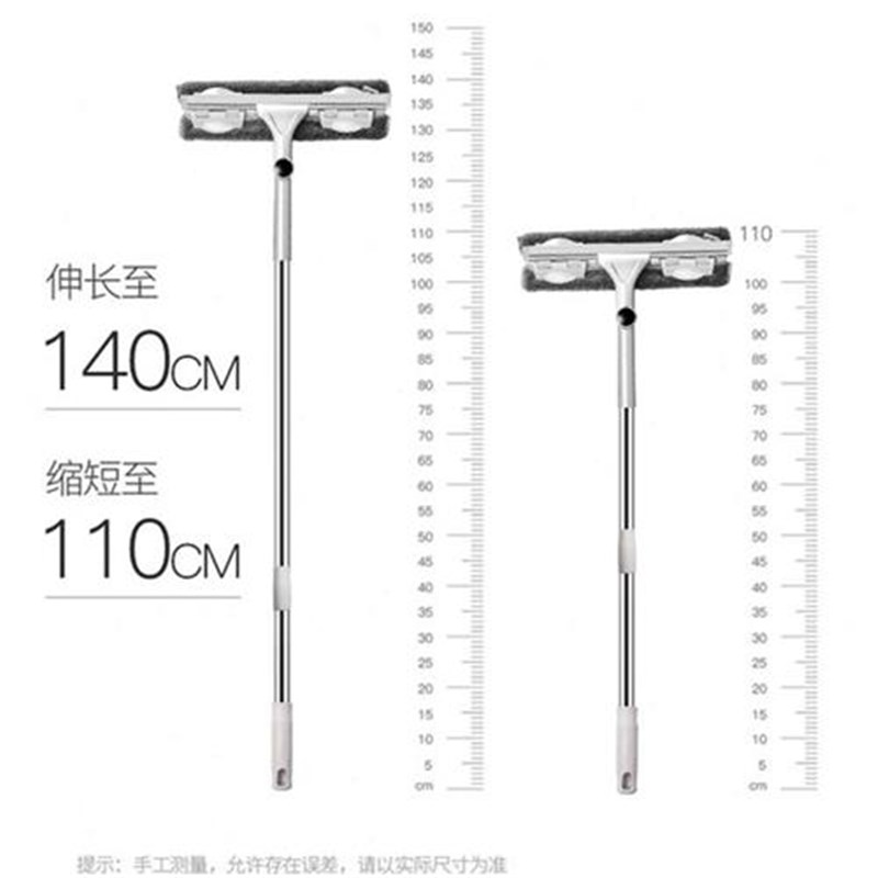 擦窗器擦玻璃伸缩杆家用双面搽刷高楼窗户Q刮洗器地刮清洁工具