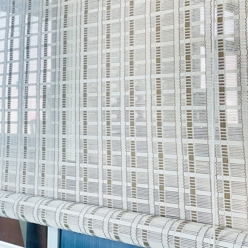 户外防水防霉定制竹帘卷帘门帘隔断阳台阳光房夏季遮光茶室竹窗帘