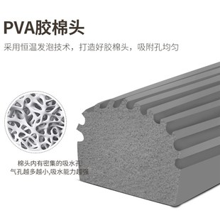 家用海绵拖把对h折挤水免手洗胶棉吸水扫把轻质伸缩铝杆不沾手拖
