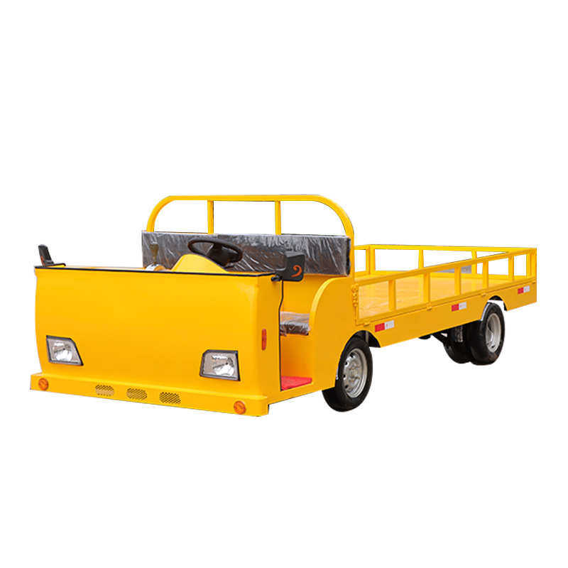 敏雅厂家电动平板四轮车厂区仓库运输车牵引拖车电动四轮货车