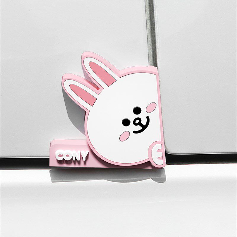 汽车车门防撞贴可爱卡通车u贴防撞胶条车用门边保护条防刮蹭装饰