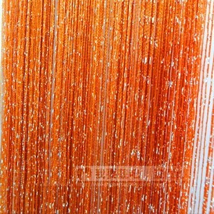 流苏门帘挂帘不缠绕背景装 金色线帘婚庆加密 T饰窗帘客厅隔间