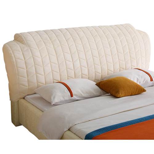 定制皮床床头罩套弧形半圆形欧式1.8米2米床头靠背罩套防尘保护罩