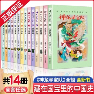 神龙寻宝队全套14册大秦兵马俑曾候编钟何尊密码越王神剑商鞅方升谷清平汤小团漫游中国历史国宝冒险故事书小学生四五六年级课外书