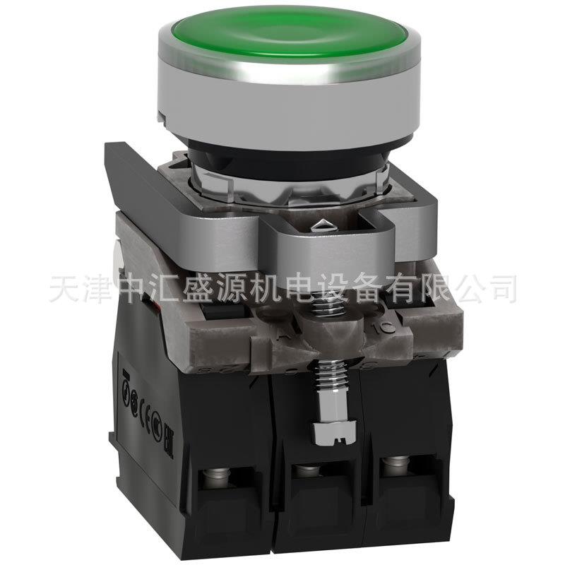 XB4BW33G5带灯按钮绿色120V平头ZB4BW0G35+ZB4BW333按钮