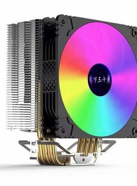 1700散热器CPU风扇1155电脑12代台式机4铜管风冷下压式AMD4热管i5