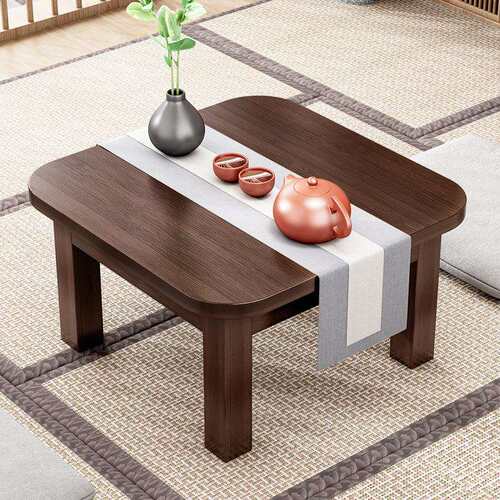 炕桌实木方桌楠竹榻榻米小茶几正方形炕上吃饭桌学习矮桌子飘窗r&