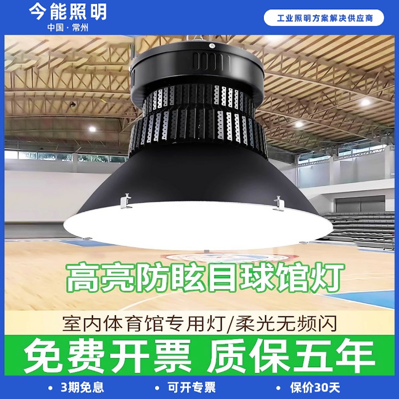亚明LED球馆灯无影室内防眩目体育馆羽毛球篮球场乒乓球室专用灯