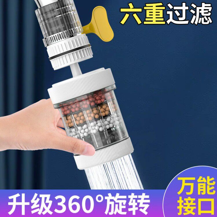 【喝干净水 更安心】厨房水龙头防溅头嘴延伸过滤器网节水神器