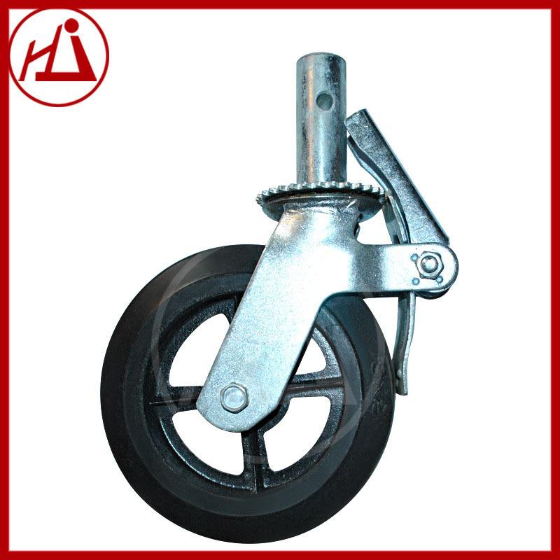 供应脚手架万向脚轮实心橡胶轮子方便操作提高工作效率