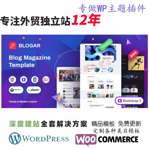 Blogar–WordPress主题生活方式杂志新闻旅行社商业杂志网站模板