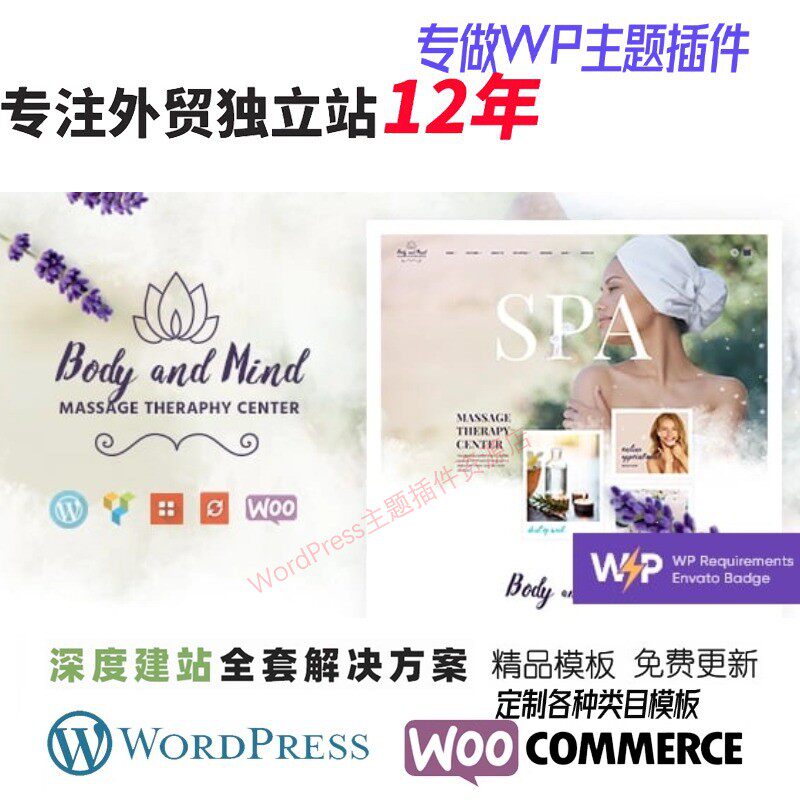 Edema-健康与水疗 WordPress 主题 水疗沙龙服务外贸B2B网站模板