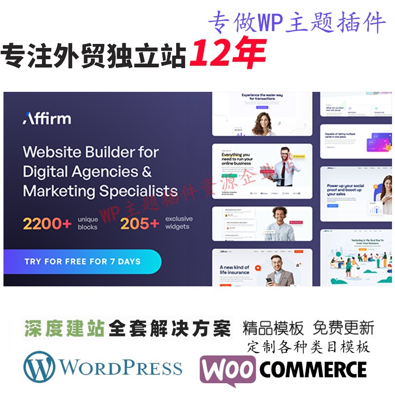 Affirm-营销和数字代理 WordPress 主题创意数字营销网站展示模板