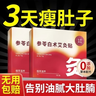 参苓白术艾灸贴发热艾灸贴艾草肚脐贴热敷腹部肚子艾灸热敷保暖贴