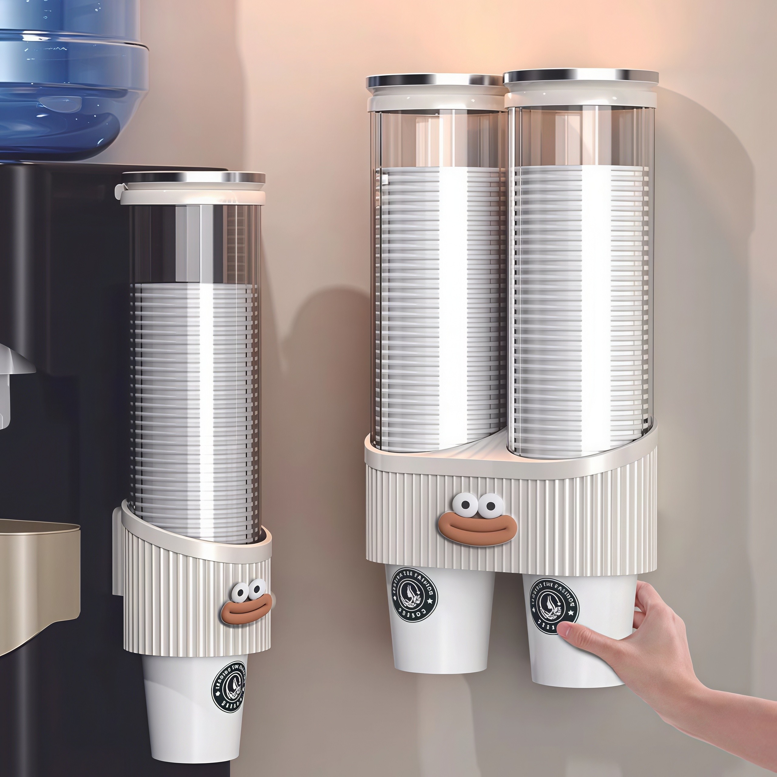 一次性杯子取杯器壁挂式水杯收纳吧台置物架饮水机旁高级放纸杯架,家庭/个人清洁工具,杯架,淘宝优惠券,粉丝福利购,淘宝优惠卷