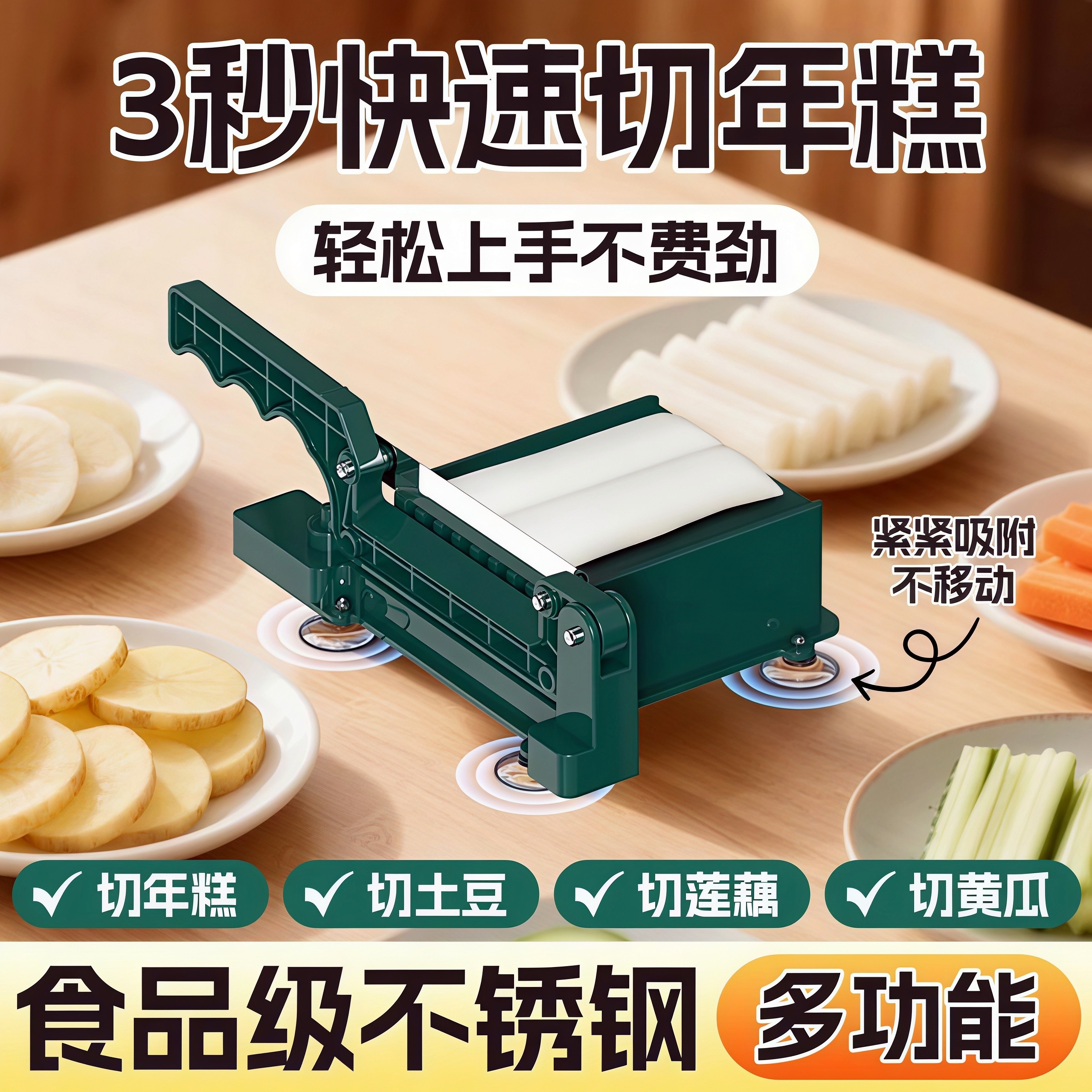 切年糕神器不锈钢年糕条切片专用刀家用切菜年糕快速切断迷你工具,厨房/烹饪用具,手动切片器,淘宝优惠券,粉丝福利购,淘宝优惠卷
