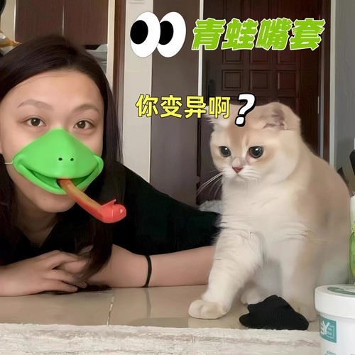青蛙变色龙吐舌萌宠互动玩具