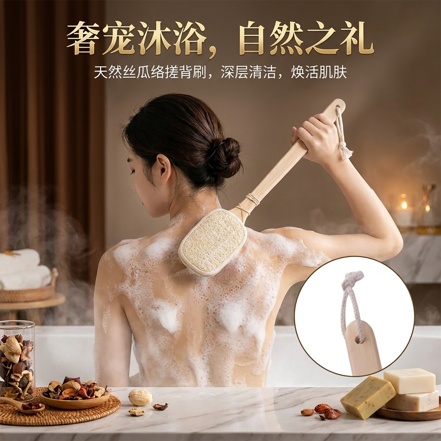 天然丝瓜络丝瓜瓤搓澡洗澡去死皮去角质强力搓背沐浴神器搓澡刷