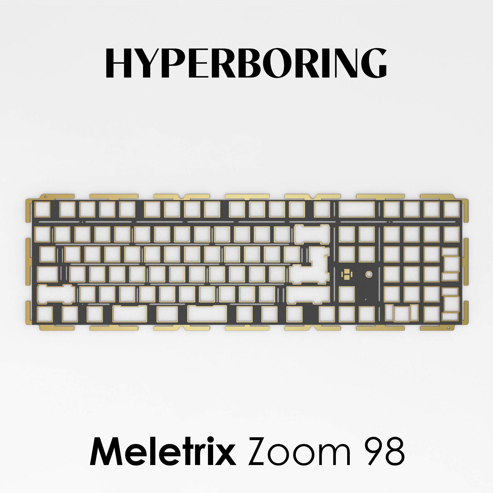 Meletrix Zoom 98机械键盘配件PC POM FR4 铝 定位板配重,电脑硬件/显示器/电脑周边,客制化键盘套件,淘宝优惠券,粉丝福利购,淘宝优惠卷