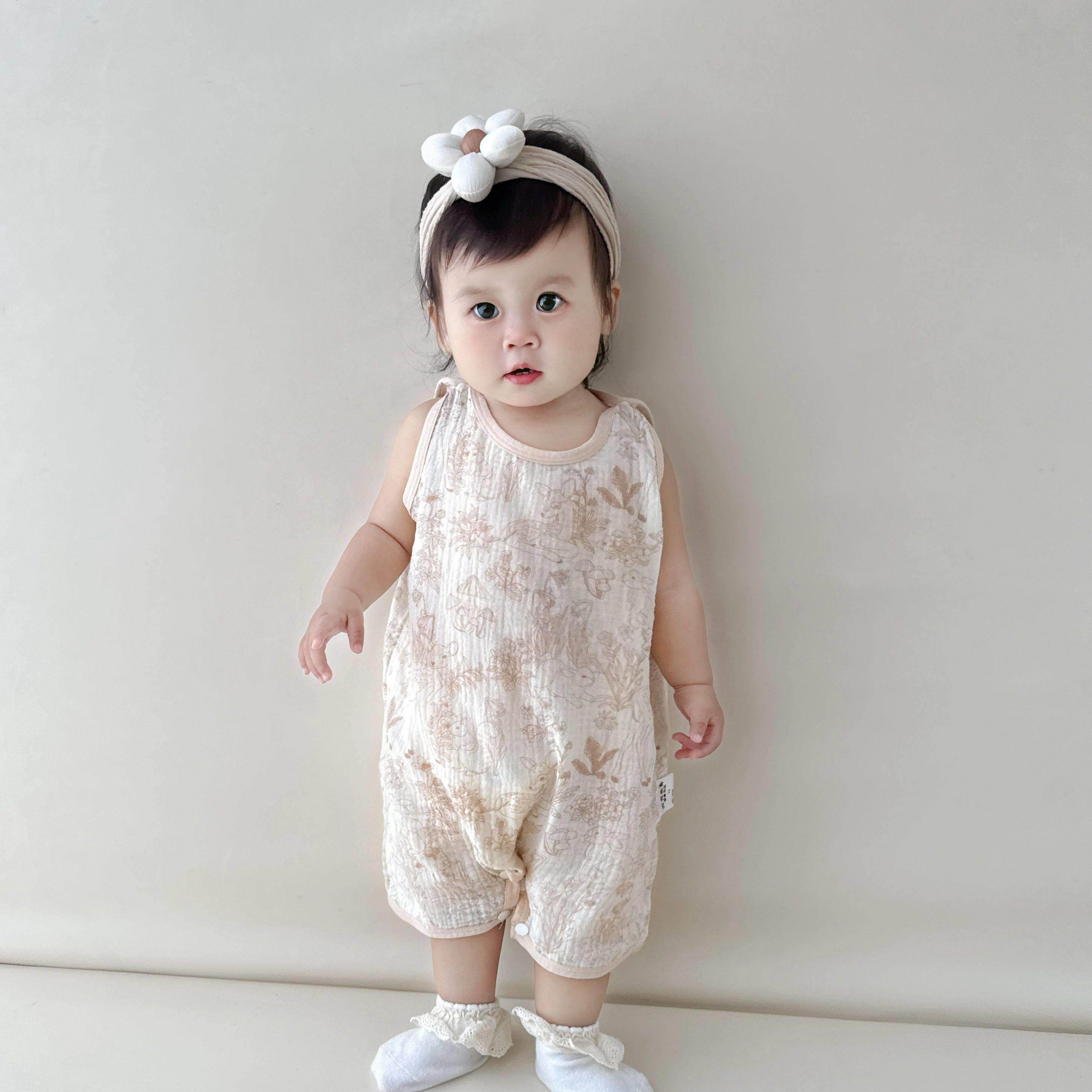 婴儿睡袋夏连体衣薄款纯棉纱布无袖背心宝宝新生儿睡觉防踢空调房,婴童用品,睡袋/防踢被,淘宝优惠券,粉丝福利购,淘宝优惠卷