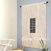 米箱阻塞挂墙布流苏挂毯手工编织挂墙装 饰品波西米亚斯堪 纳维亚