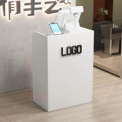 简约小型收银台服装店超市饭店前台电脑吧台柜台定制店铺小型美容