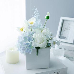 ISN风虞美人罂粟花彷真花假花摆件花艺花束餐桌茶几装饰简约摆件