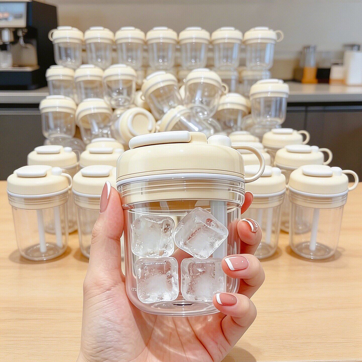 【一按出冰！】制冰杯夏天清凉冰格水杯冰块模具美式随行冰杯水壶