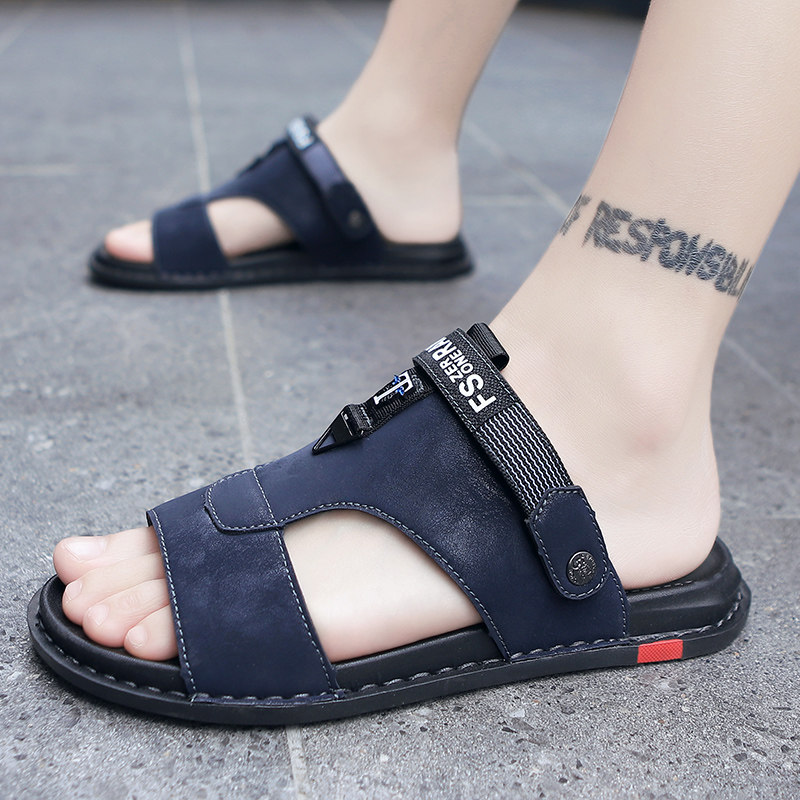 特大码拖鞋男托鞋夏季45潮外穿胖脚46室外47防滑宽松加肥加大凉鞋